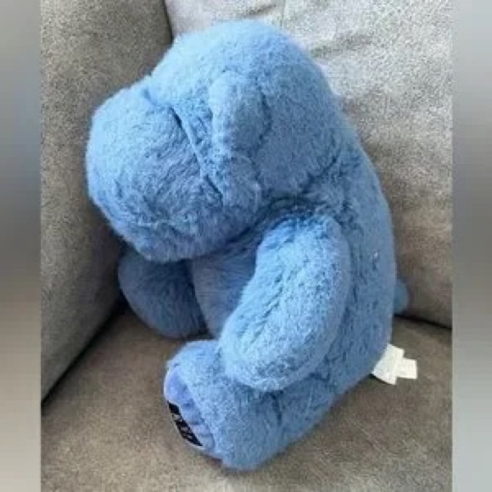 Plush Blue Hippo Stuffed Animal - Soft Cuddly Toy for Kids - Picture 2 of 8